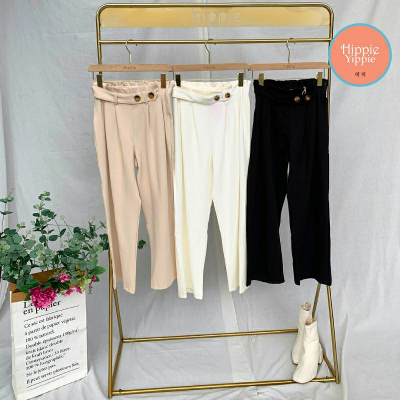 Celana Bahan Wanita - Celana Bahan Women Star - Hippie Fashion