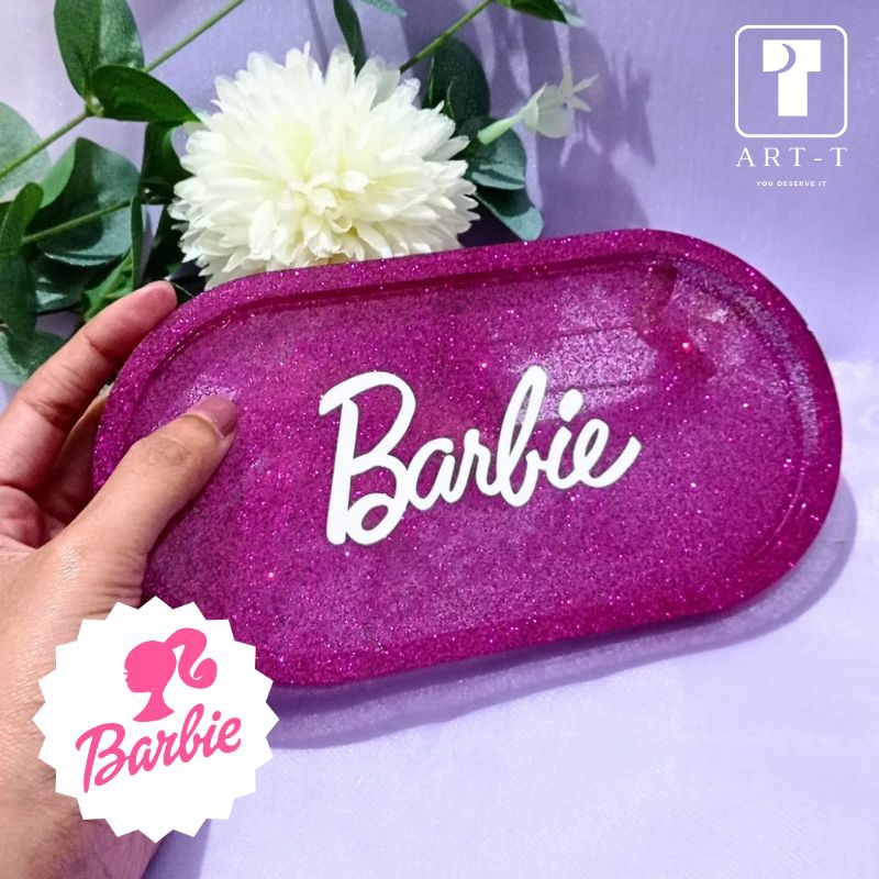 Oval Tray Resin Barbie Edition