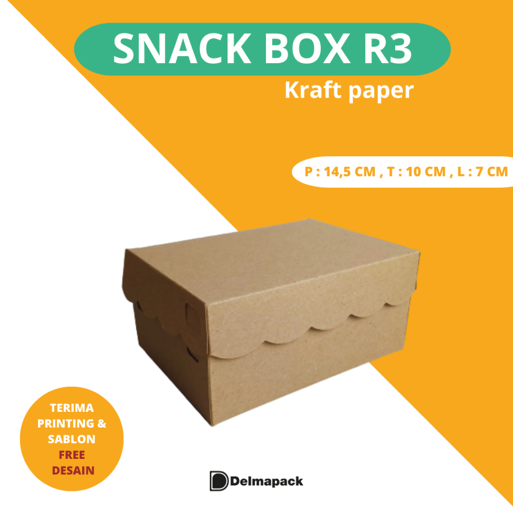 Dus Snack 15x10 Cm Kraft, Dus Snack R3 Kraft