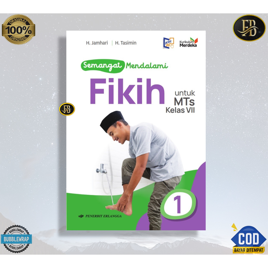 [Penerbi Erlangga] Semangat Mendalami Fikih Kelas 7 Kurikulum merdeka