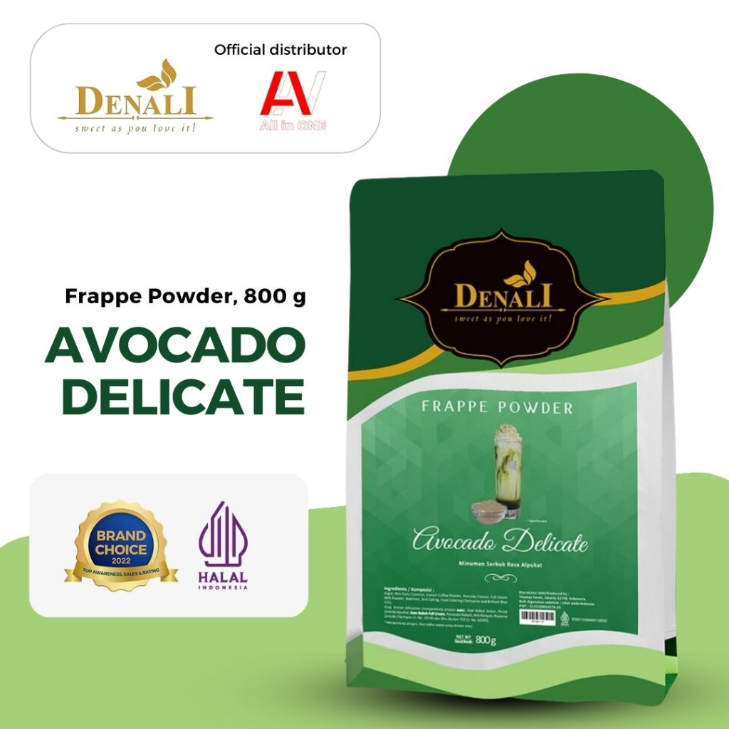 

Denali Frappe Powder 800g - Avocado Delicate