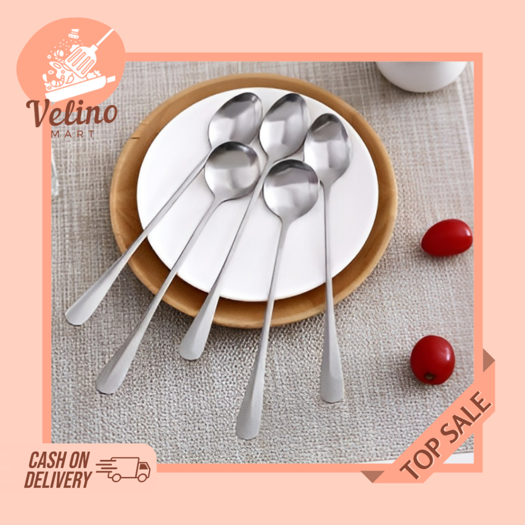Sendok Korea Bulat dan Lonjong Stainless Steel / Sendok Makan Bulat Korea Stainless Steel / Sendok T