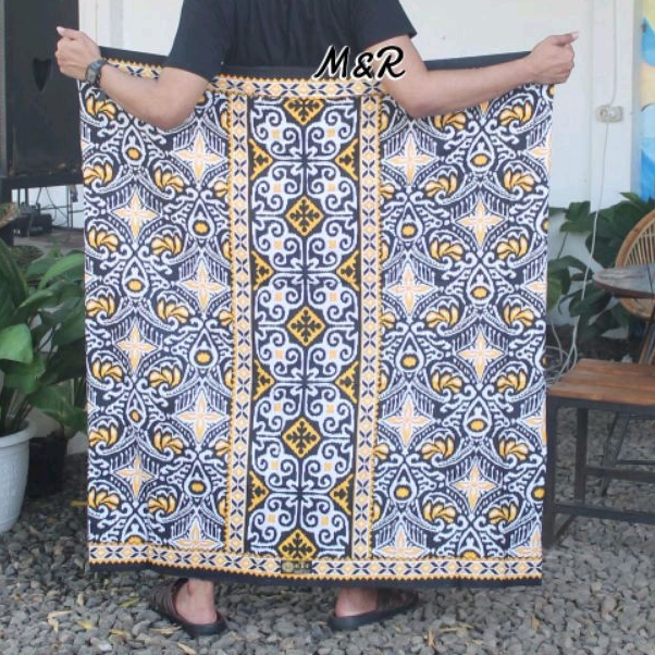 SARUNG BATIK M&R MOTIF KEMBANG KECUBONG M&R KEMBANG KECUBUNG SARUNG BATIK PRIA DEWASA / SARUNG BATIK