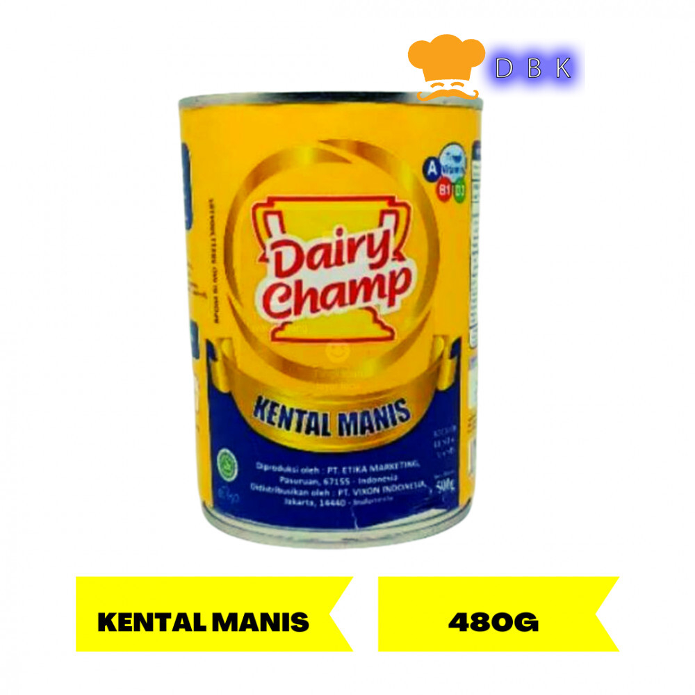 

DAIRY CHAMP KRIMER KENTAL MANIS 480GR DAIRYCHAMP SUSU KENTAL MANIS