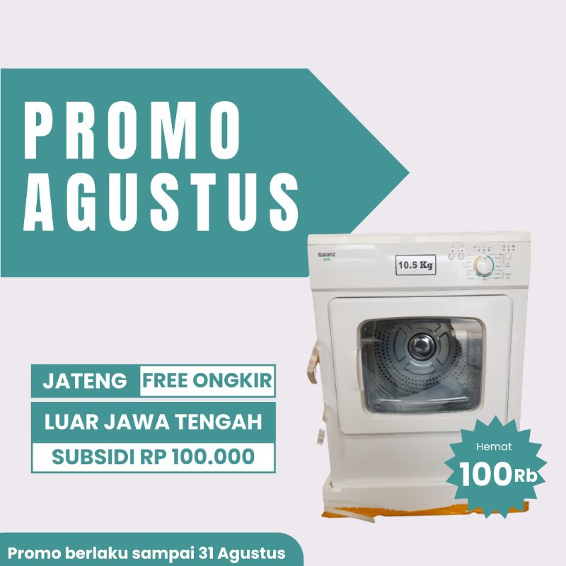 Dryer / Mesin Pengering Galanz 10,5 KG Konversi Gas