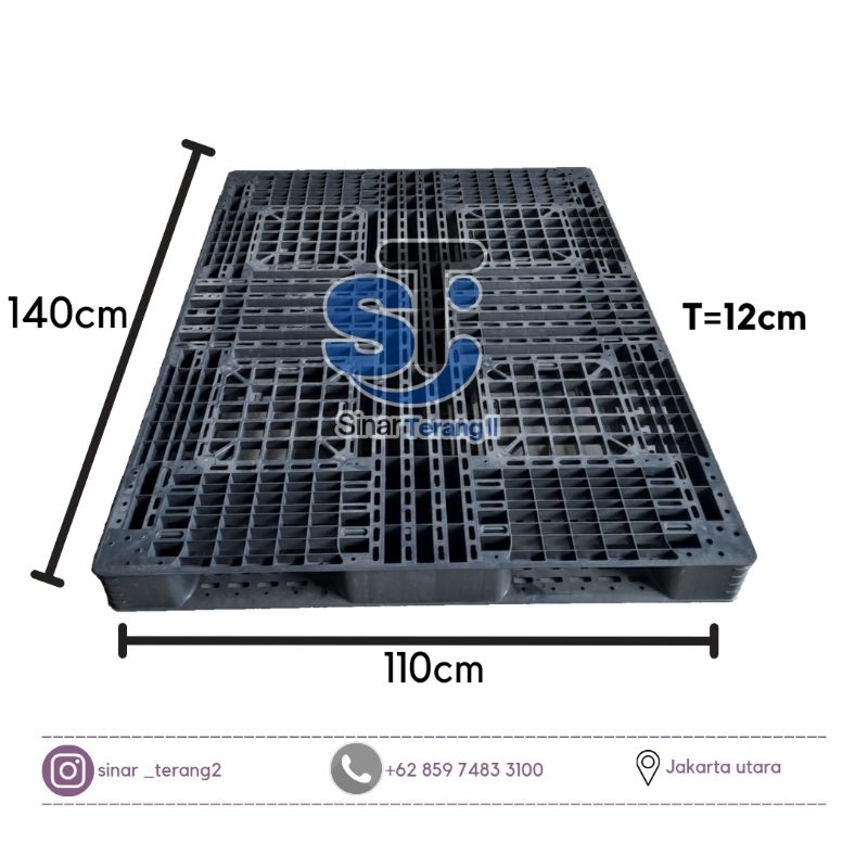 

[ KARGO ]PALET PLASTIK BEKAS 140X110X12CM PALET TATAKAN BARANG KARDUS/BERAS/AIR MINERAL DLL