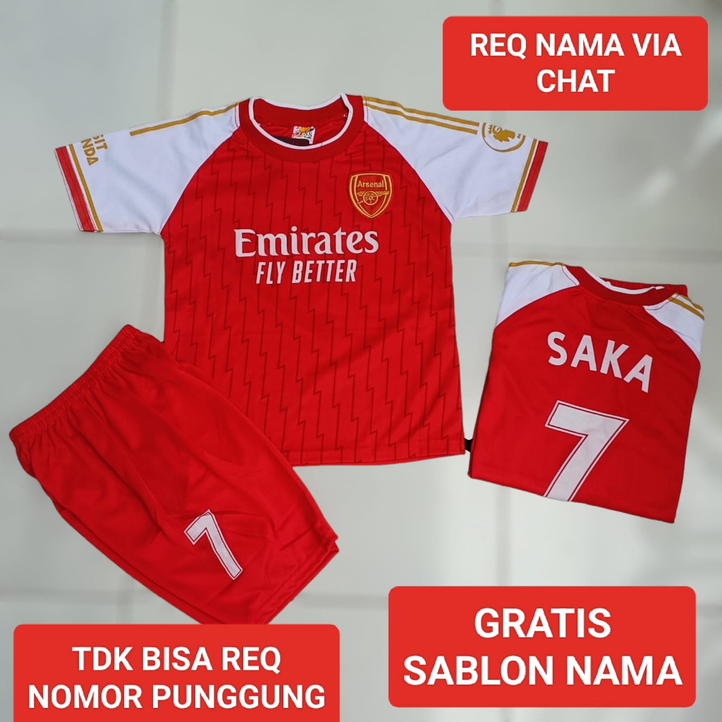 SETELAN BAJU BOLA ANAK MURAH USIA 5-12THN