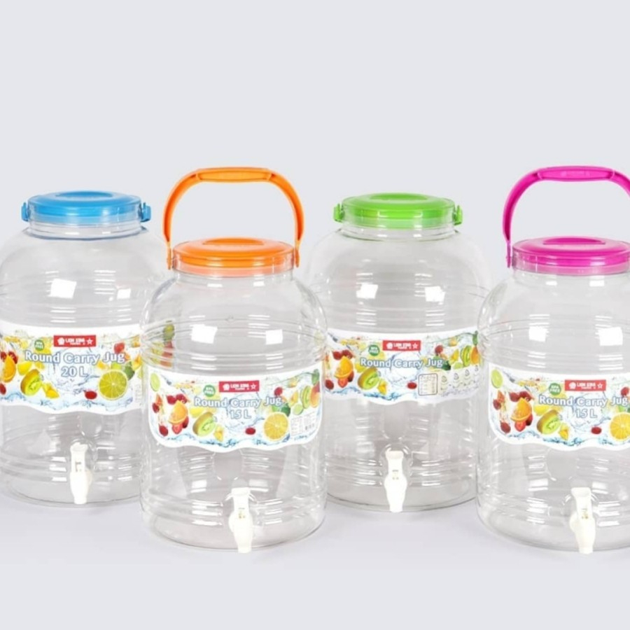 LION STAR  ROUND CARRY JUG  8 LITER DISPENSER AIR MINUM / GALON AIR KECIL GALON + KRAN