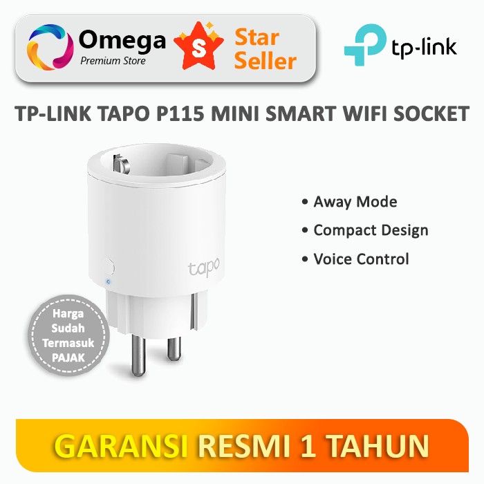 TP-Link Tapo P115 Mini Smart Wi-Fi Socket Energy Monitoring