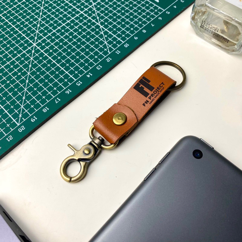 GANTUNGAN KUNCI CUSTOM ASLI  Keychain Kakak Tua Ganci Kulit Sapi Asli Premium Gratis Grafir Nama unt