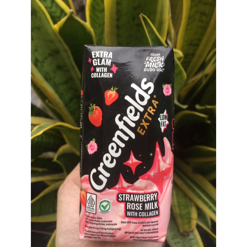 

greenfields Chocomalt Milk (Extra Go) - Honey Earl Grey Milk Tea (Extra Cheers) - Vanilla Chamomile Milk ( Extra Chill) - Strawberry Rose Milk with Collagen (Extra Glam)200ml