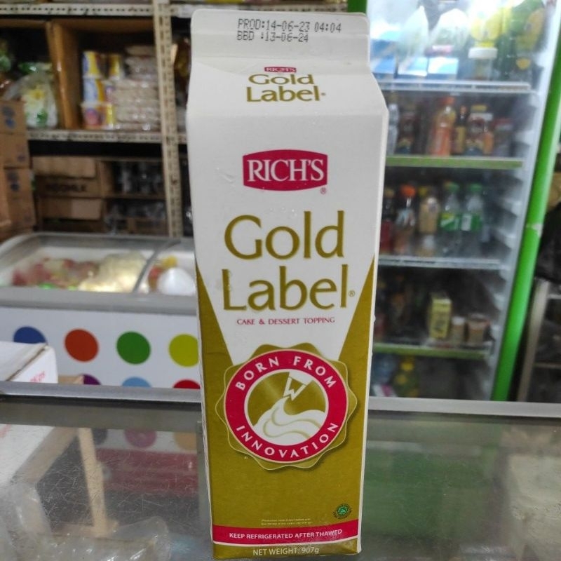 

Gold Label Rich's / Label Emas ( Topping utk kue dan desser) 907 gram
