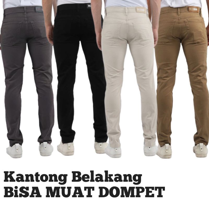 Celana Chino Pria Panjang Slimfit Chinos cowo cino cowok Premium pensil / Celana pria