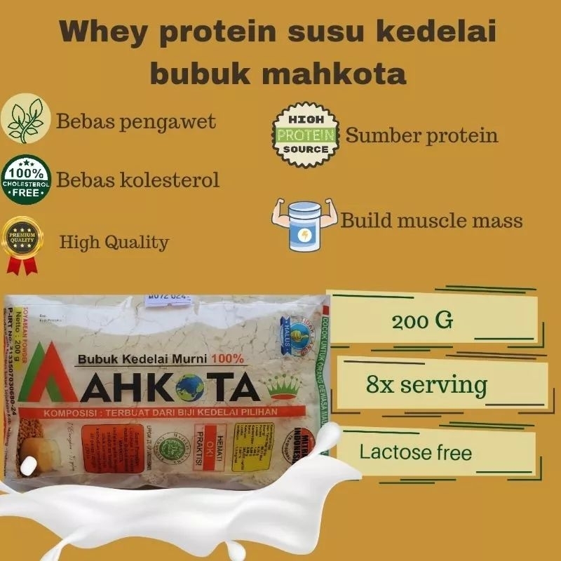 

PROMO SUSU KEDELAI MURNI BUBUK MAHKOTA 100%ASLI