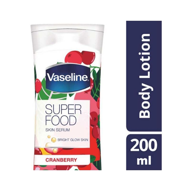 Vaseline Superfood Skin Serum Body Lotion Cranberry 200 ml