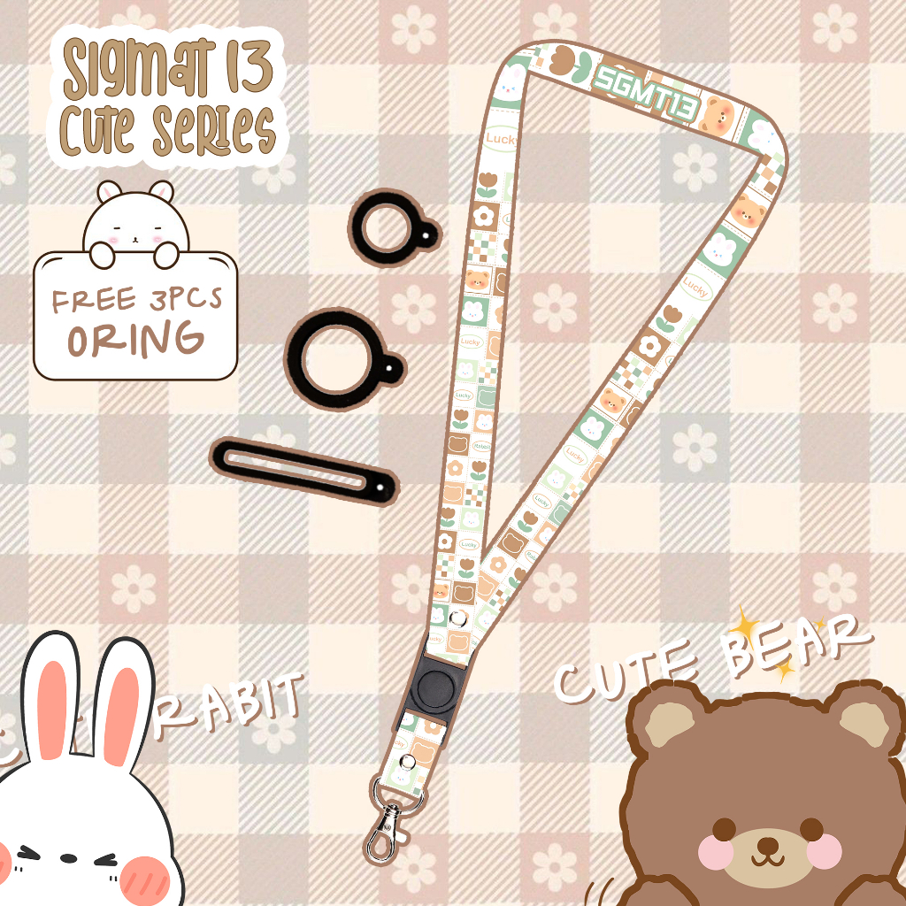 

Tali Lanyard Printing AESTHETIC Sigmat13 Gantungan id card Name Tag untuk cewek dan cowok Cute Series 1