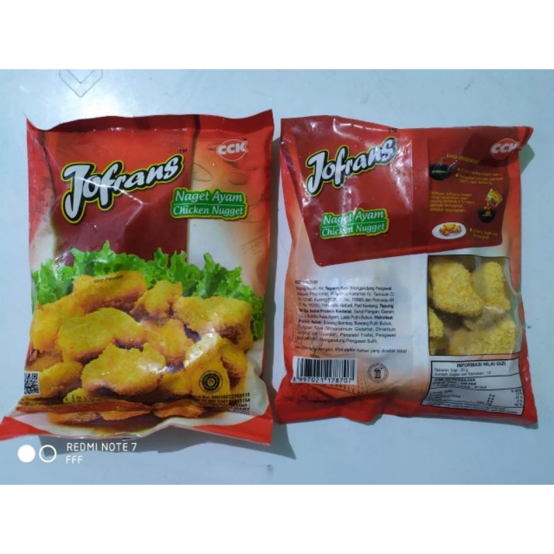 

nagget ayam Jofrans 500gr