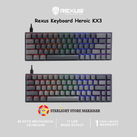 Rexus Keyboard Heroic KX3