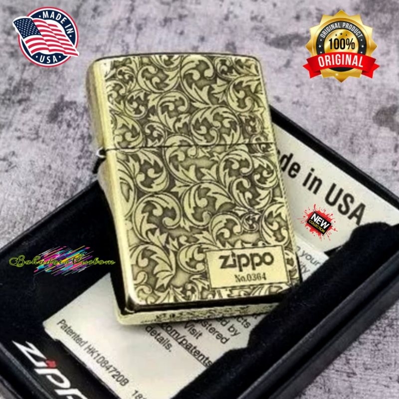 ZIPPO ORIGINAL ARMOR ARABESQUES DESIGN EMBOS RARE COLLECTOR ITEM LIMITED EDITION