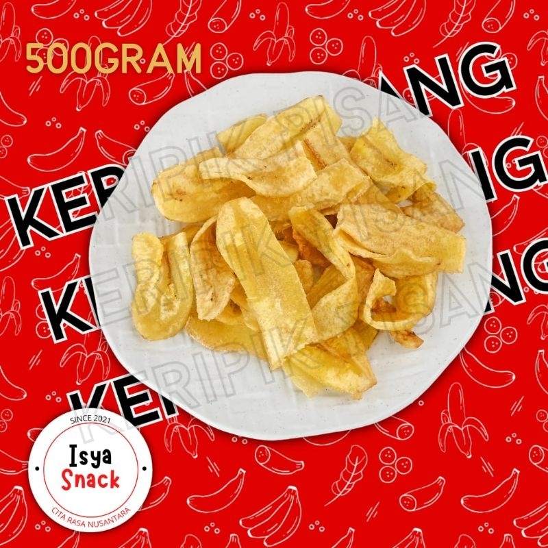 

Isya Snack - Keripik Pisang Original kemasan 500gr