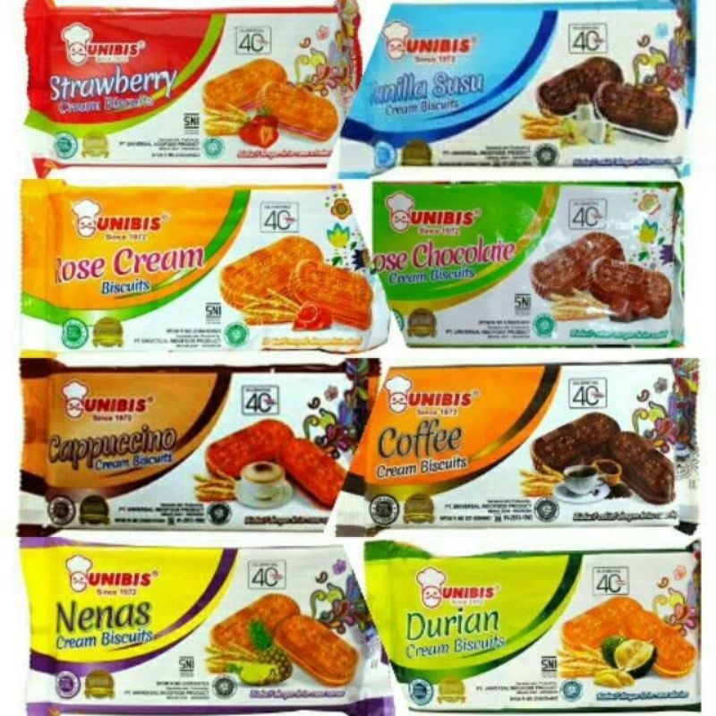 

Unibis Biskuit Roti Cream All Variant @208gr