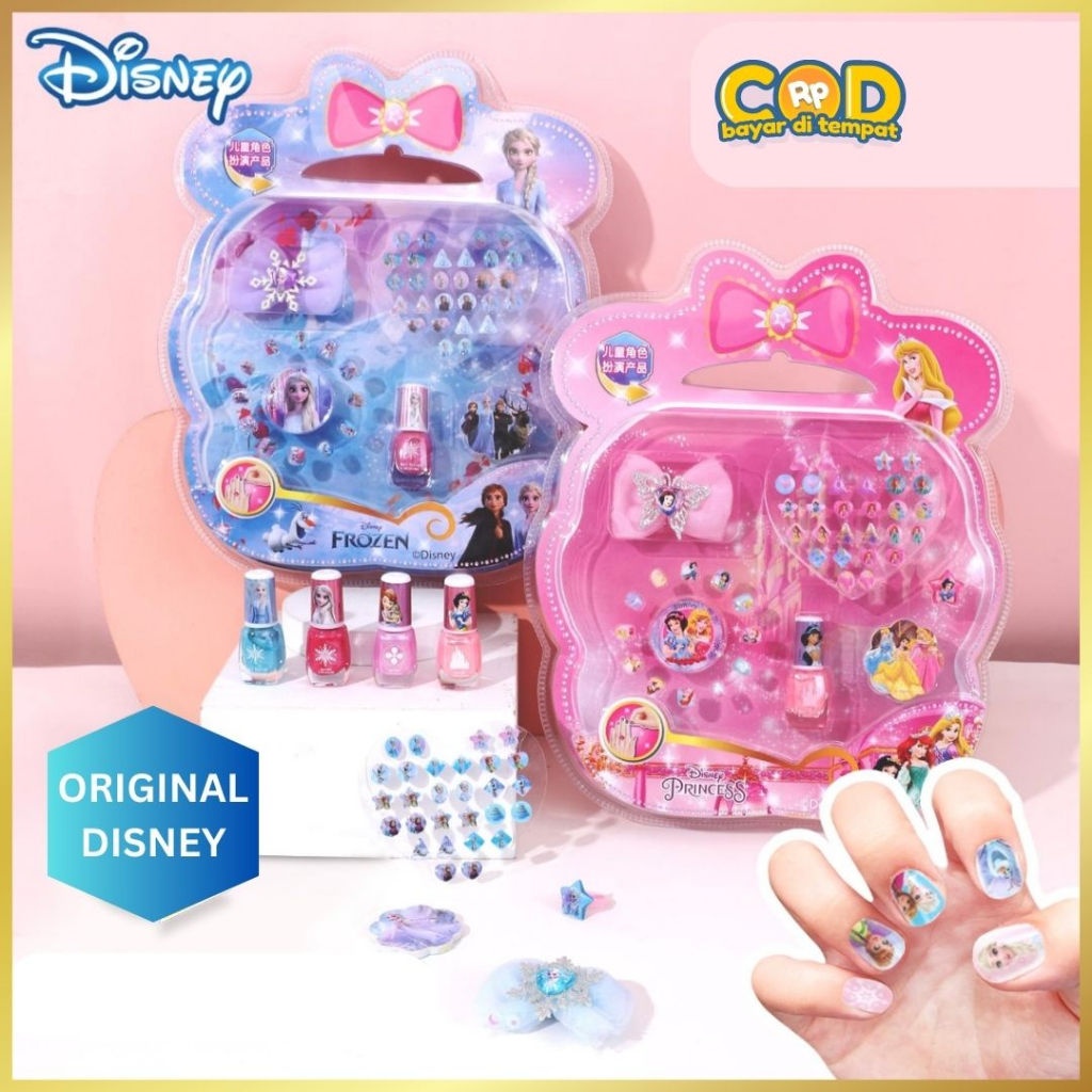 KUTEK STIKER KUKU PALSU NAIL ART ANAK ANAK PEREMPUAN HALAL KECIL NAIL POLISH PEEL OFF