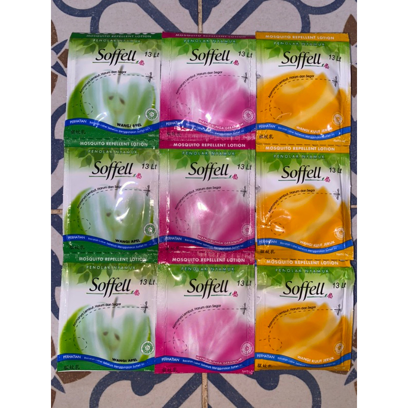 Soffell Anti Nyamuk 1 Renceng Isi 12