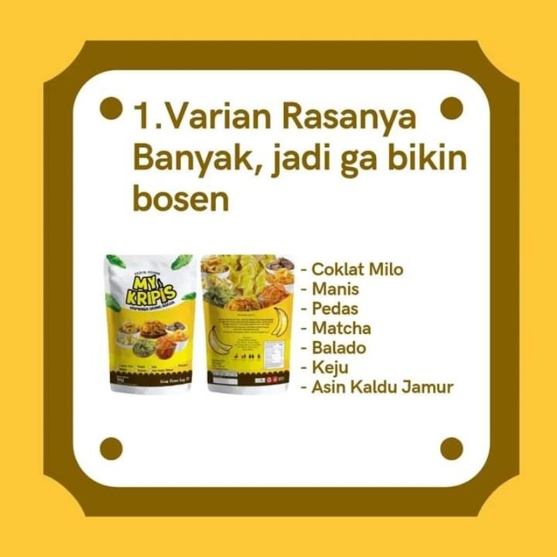 

My kripis keripik pisang original rasa manis
