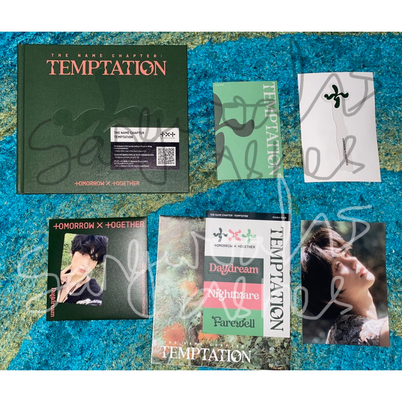 TXT ALBUM UNSEALED FULLSET THE NAME CHAPTER:TEMPTATION DAYDREAM HUENINGKAI PHOTOCARD YEONJUN POSTCAR