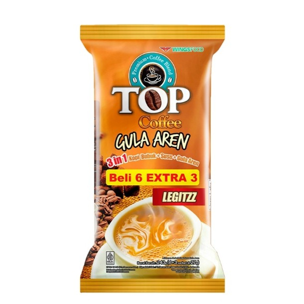 

TOP Coffee Gula Aren Legitzz Kopi Instan 9 x 27 gr