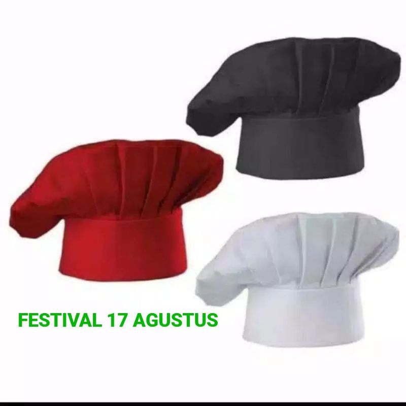 PROMO TOPI KOKI DEWASA TOPI CHEF DEWASA TOPI KOKI ANAK TOPI CHEF ANAK