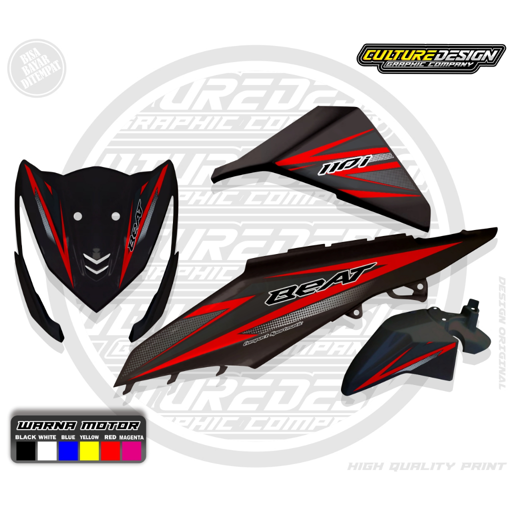 STRIPING TRANSPARAN BEAT FI SIMPLE 1