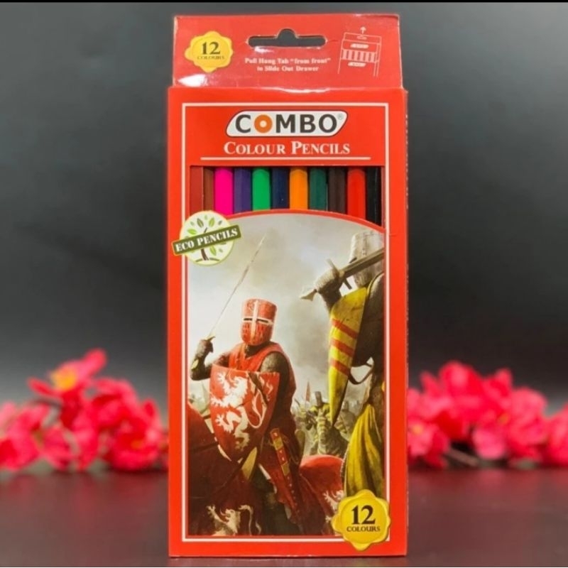 

Kelir Kayu 12 pensil warna panjang Combo