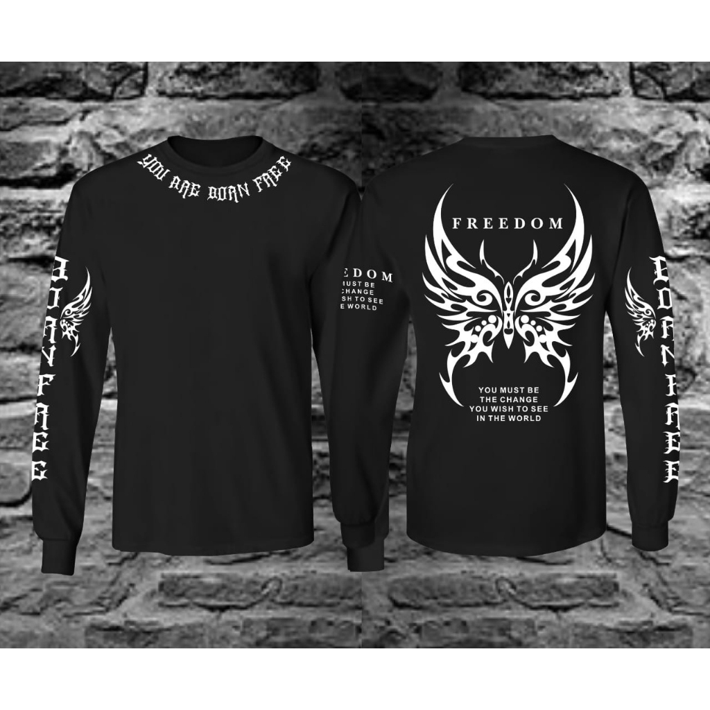 Kaos T-shirt Lengan Panjang Pria Terbaru/ Kaos Motif Samurai Geisha Distro /Kaos Anime Jepang /Kaos 