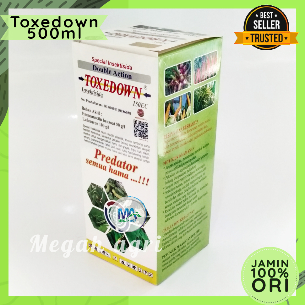 NO_MORE INSEKTISIDA TOXEDOWN PREDATOR 500ML Emamektin benzoat & lufenuron BASMI TUNTAS HAMA TANAMAN