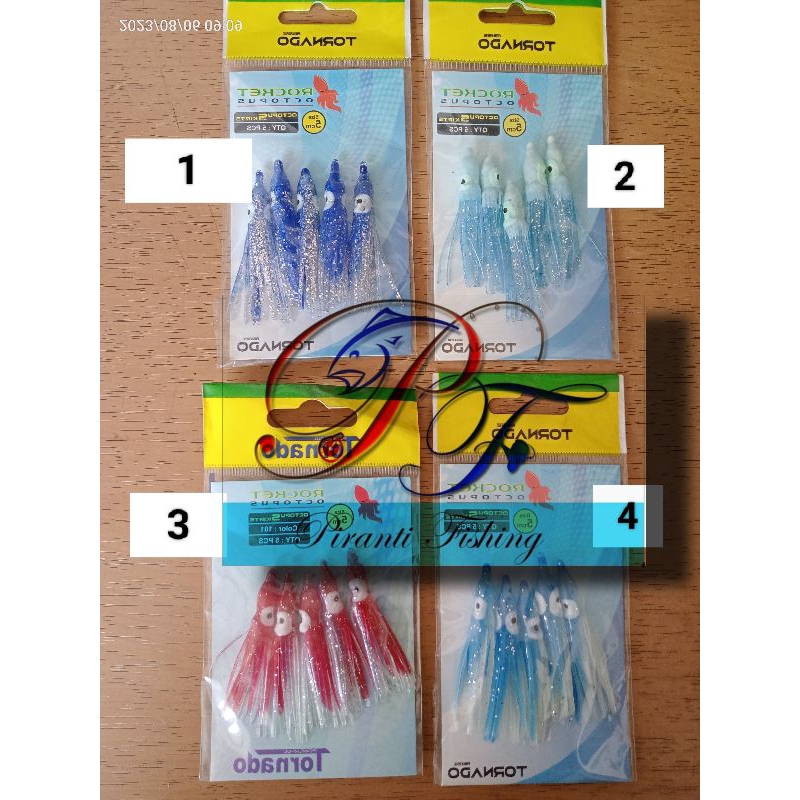 Skrit Assist Hook Karet Cumi Octopus 5cm Glow