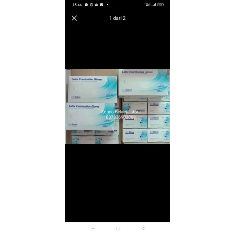 safeglove sarung tangan latex/ handscoon safeglove