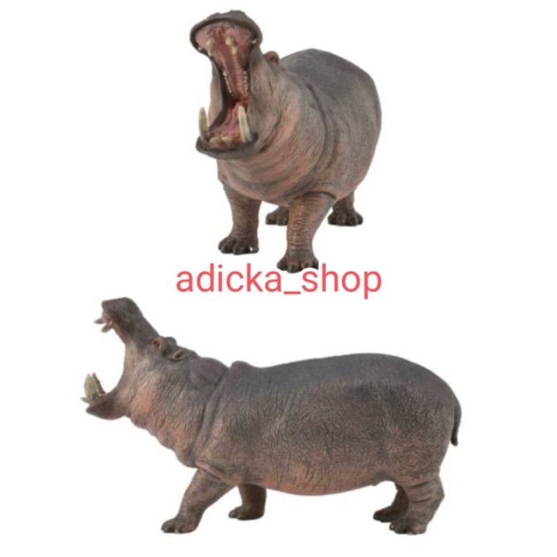 collecta mainan figure hippopotamus atau kuda nil