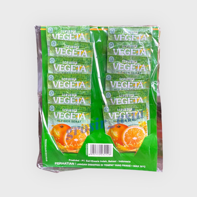 

Vegeta Scrubber Jeruk 1 Papan Isi 12 Sachet