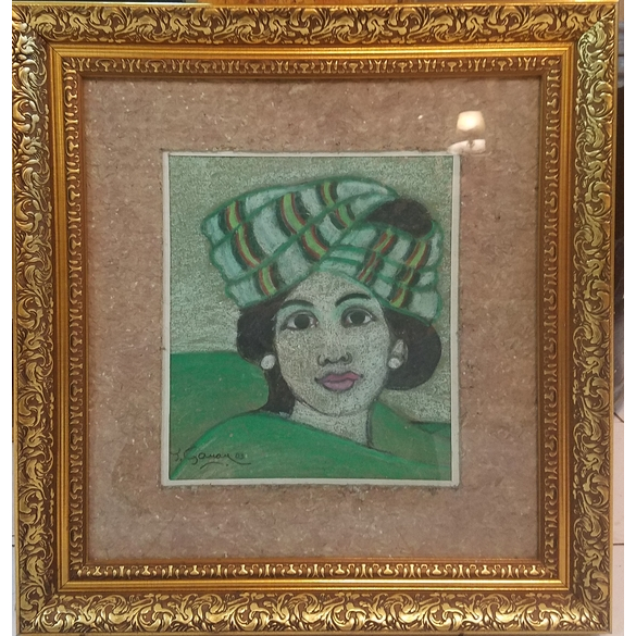 Lukisan Gadis Bali XV Karya Maestro Tatang Ganar