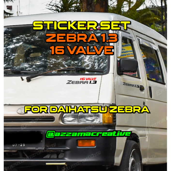 Sticker set  Zebra 1.3 16 valve for Daihatsu Zebra