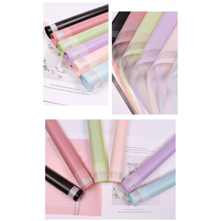 

FLOWER WRAPPING PURE FRAME CELLOPHANE WATERPROOF KERTAS BUKET BUNGA ECER PER LEMBAR