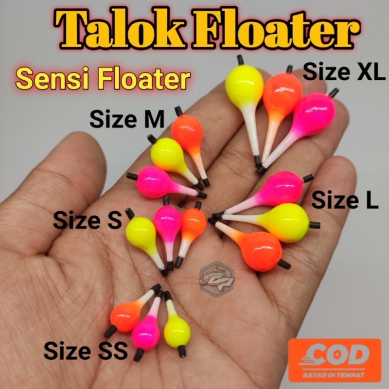PELAMPUNG / KUMBUL / TALOK SENSI FLOATER / pelampung sensitif / Pelampung micro fishing