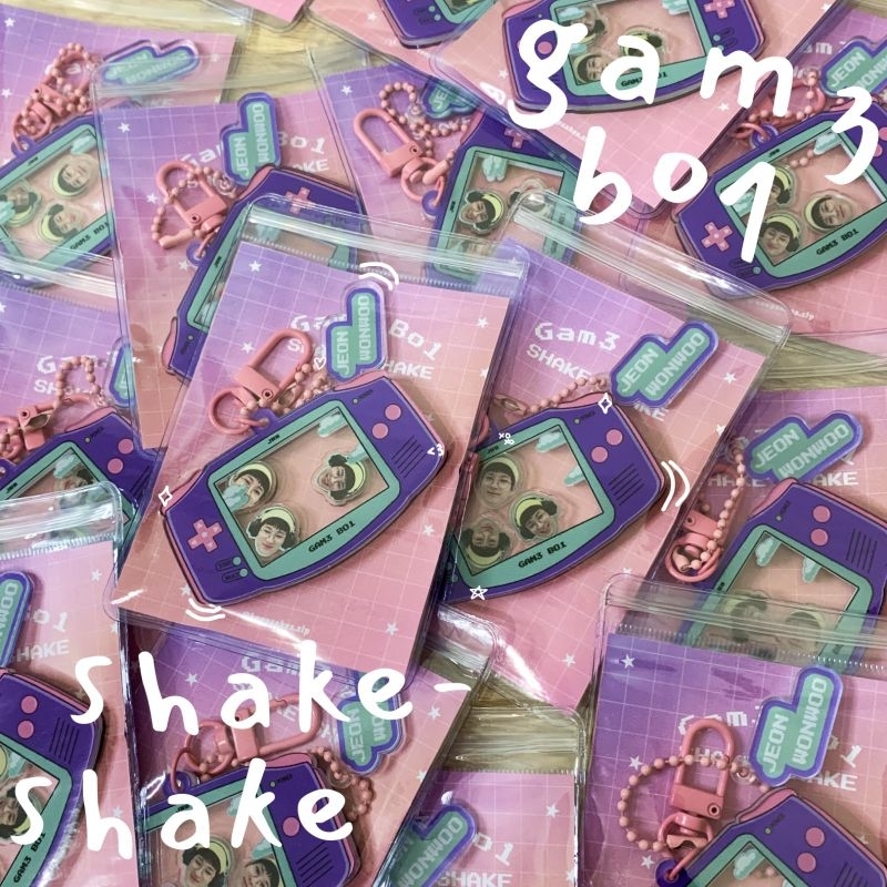 PRE ORDER KEYCHAIN WONWOO GAM3 BO1 SHAKE-SHAKE