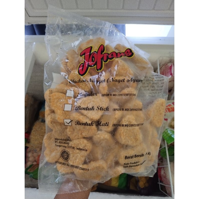 JOFRANS NUGGET AYAM 1 KG