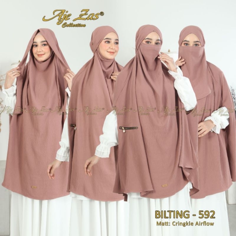AJE ZAS - BILTING French Khimar Jumbo Matt Crinkle Airflow