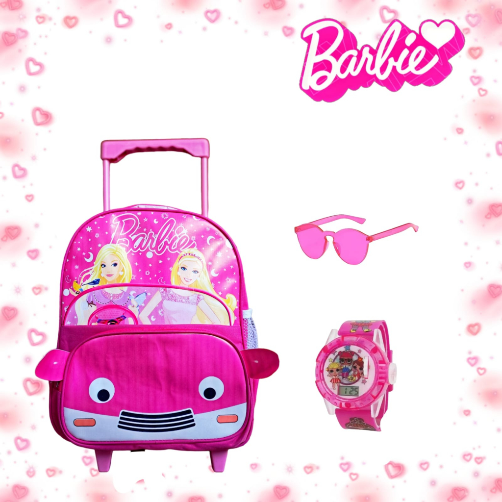 Ransel barbie , tas anak perempuan barbie, tas boneka barbie, tas anak sekolah karakter barbie. tas 