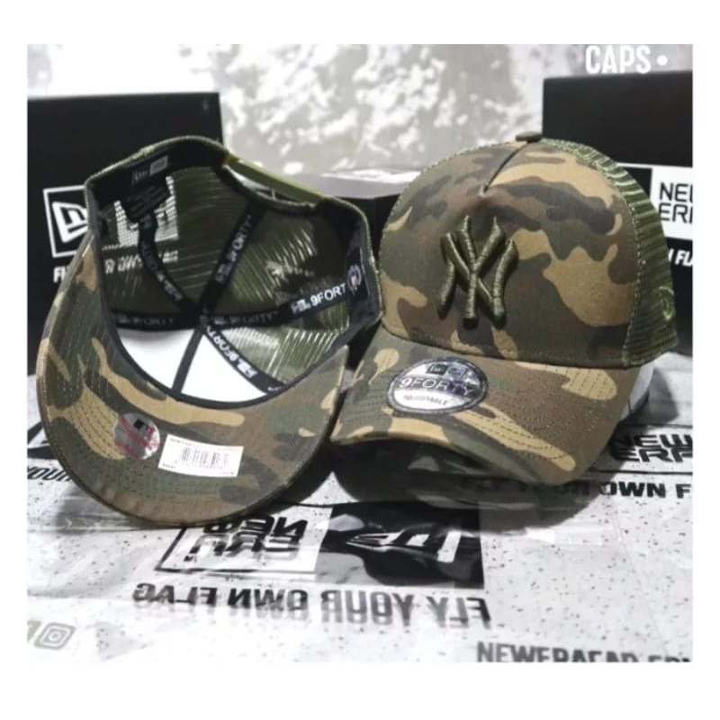 Topi Baseball cap import jaring trucker NewEra