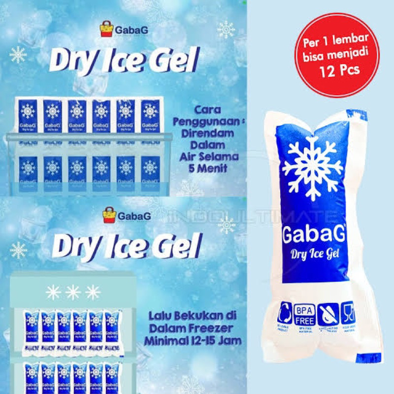 

Tambahan dry ice gel