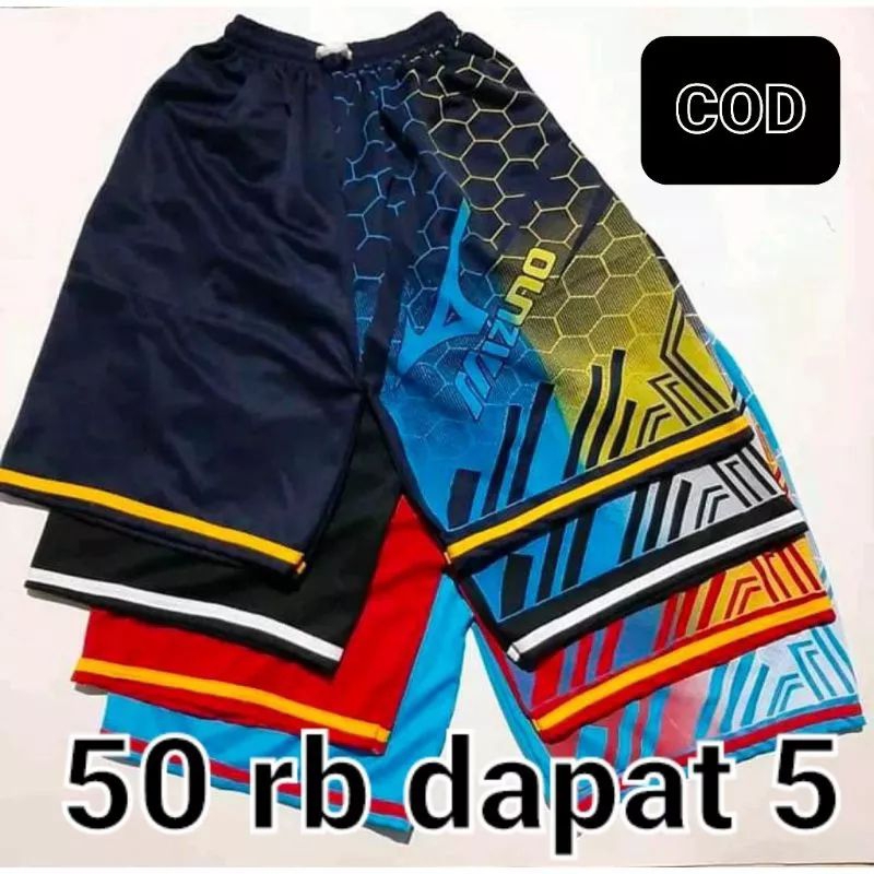 50rb dapat 5 pcs CELANA MIZUNO PENDEK CELANA VOLY